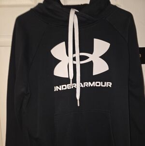 Under Armour Black and White Logo Hoodie